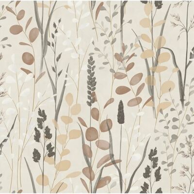 Grandeco Life Karuna Meadow Taupe Wallpaper - Wallpaper Grandeco Life Karuna Meadow Taupe Wallpaper - Wallpaper
