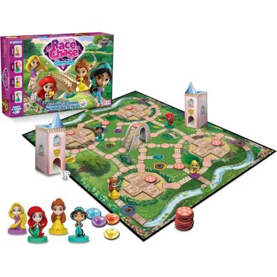 Jeu de Société Princesses Disney - Modern Classics Course et Poursuite Rose - Publicité Jeu de Société Princesses Disney - Modern Classics Course et Poursuite Rose - Publicité