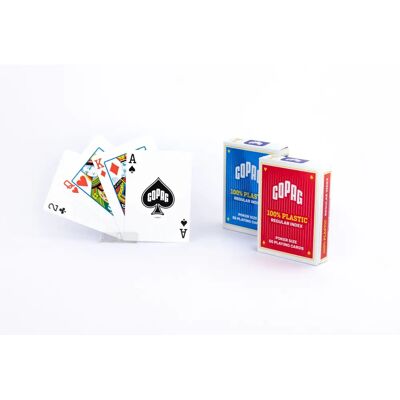 Copag Bleu 10000998-0001 Cartes de poker - Face standard - Tuckbox durable - Publicité Copag Bleu 10000998-0001 Cartes de poker - Face standard - Tuckbox durable - Publicité
