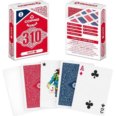 Copag 310 Gaff - Jeu de magie - 56 Cartes plastifiées - Publicité Copag 310 Gaff - Jeu de magie - 56 Cartes plastifiées - Publicité