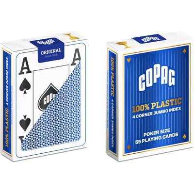 Carte da gioco in plastica Copag 10000991-0001 Blu - Carte da gioco Carte da gioco in plastica Copag 10000991-0001 Blu - Carte da gioco