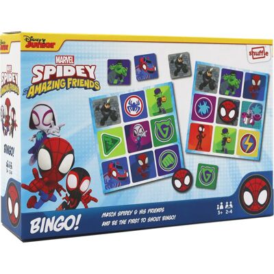 Shuffle Spidey & Friends Bingo Game - Board Game for Kids Shuffle Spidey & Friends Bingo Game - Board Game for Kids