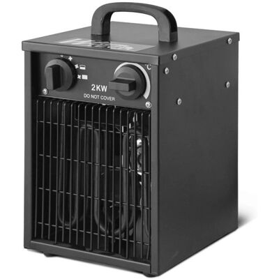 Chauffage compact Warm Tech 2000W avec thermostat - Publicité Chauffage compact Warm Tech 2000W avec thermostat - Publicité