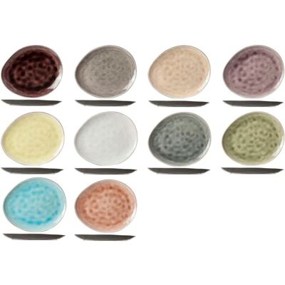 Ensemble d'Assiettes Ovale Cosy & Trendy - 3 Variantes - 19,5x16 cm - Publicité Ensemble d'Assiettes Ovale Cosy & Trendy - 3 Variantes - 19,5x16 cm - Publicité