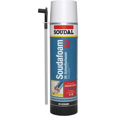 Soudal Soudafaom PU Schaum - Schnelle Aushärtung - 2 Komponenten - 400ml Soudal Soudafaom PU Schaum - Schnelle Aushärtung - 2 Komponenten - 400ml