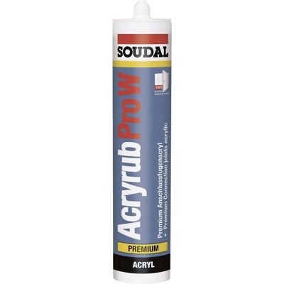 Soudal Acryrub Pro W Zwart Kit - Uitzetting & Verbinding Soudal Acryrub Pro W Zwart Kit - Uitzetting & Verbinding