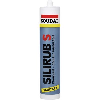 Soudal Silirub s Sellador sanitario 300ml Negro - Sellador Soudal Silirub s Sellador sanitario 300ml Negro - Sellador