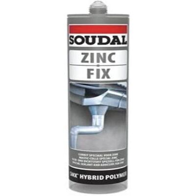 Soudal Zink Fix Dichtmasse - Hybrid Polymer, Grau Soudal Zink Fix Dichtmasse - Hybrid Polymer, Grau