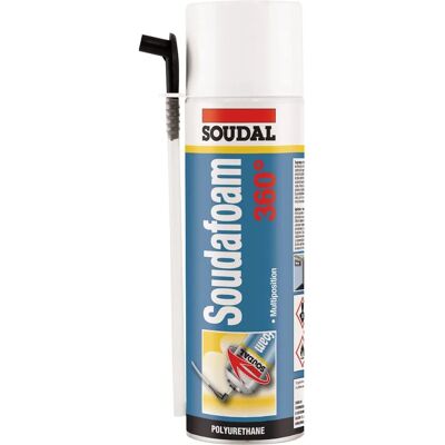 Soudal Soudafoam 360° Multi-Posizione Giallo Spray - Schiuma di Poliuretano Soudal Soudafoam 360° Multi-Posizione Giallo Spray - Schiuma di Poliuretano