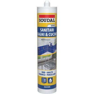 Soudal Modello 300 ml Silicone Acetico - Sigillante Soudal Modello 300 ml Silicone Acetico - Sigillante