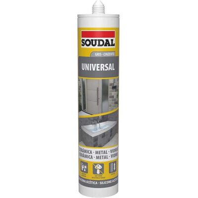 Soudal 115927 Silicone Universel Gris - Mastic Silicone Soudal 115927 Silicone Universel Gris - Mastic Silicone