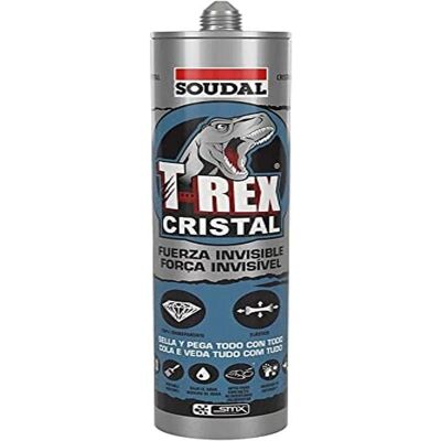 Soudal Modelo 118694CRIST - Sellador de polímero T-Rex transparente - Sellador Soudal Modelo 118694CRIST - Sellador de polímero T-Rex transparente - Sellador