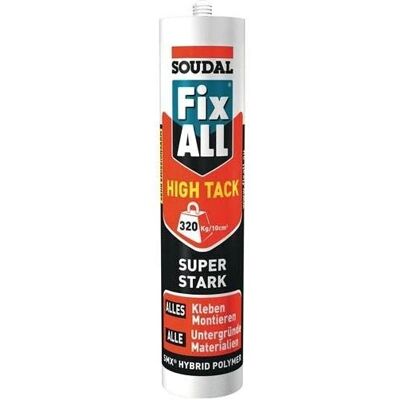 Soudal Fix-All High Tack - Cola de Montagem de Alta Resistência - Cinza Soudal Fix-All High Tack - Cola de Montagem de Alta Resistência - Cinza