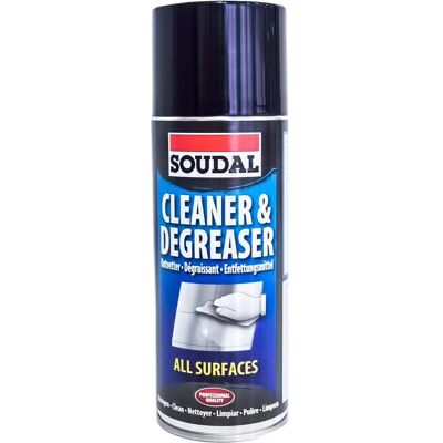 Soudal - Limpador e desengordurante 400 ml - Produto de limpeza e desengordurante Soudal - Limpador e desengordurante 400 ml - Produto de limpeza e desengordurante