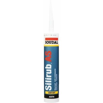 Soudal Silirub AS Transparent - Mastic silicone sanitaire - 24x300ml Soudal Silirub AS Transparent - Mastic silicone sanitaire - 24x300ml