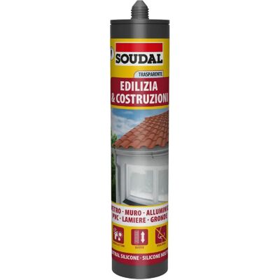 Soudal Silicone Neutro 300ml - Sigillante Soudal Silicone Neutro 300ml - Sigillante