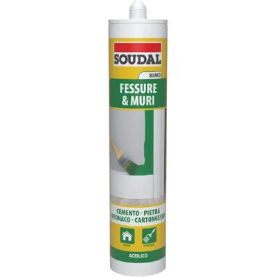 BRICO DEA - Sigillante acrilico - Riparature crepe - 300ML BRICO DEA - Sigillante acrilico - Riparature crepe - 300ML