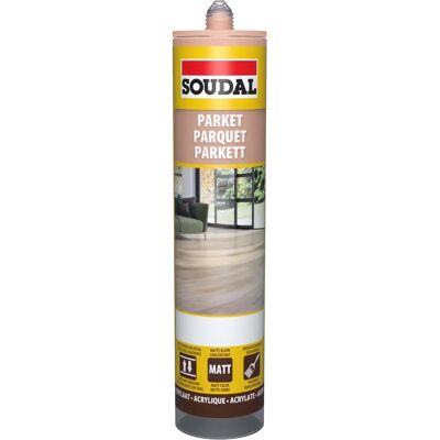 Soudal NV Mastic acrylique - Joints parquet - Intérieur - Publicité Soudal NV Mastic acrylique - Joints parquet - Intérieur - Publicité