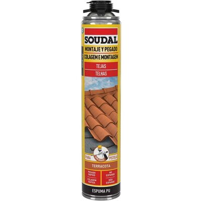 Schiuma Poliuretanica Soudal Pistola Tetto Rosso 750 ml Schiuma Poliuretanica Soudal Pistola Tetto Rosso 750 ml