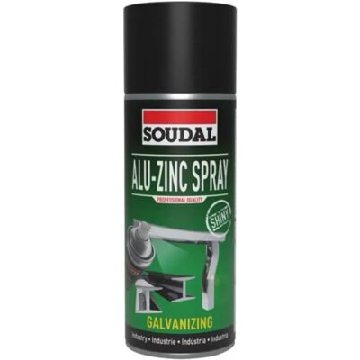 Soudal Alu Zinc Spray Brilhante - Spray para proteção de metais Soudal Alu Zinc Spray Brilhante - Spray para proteção de metais