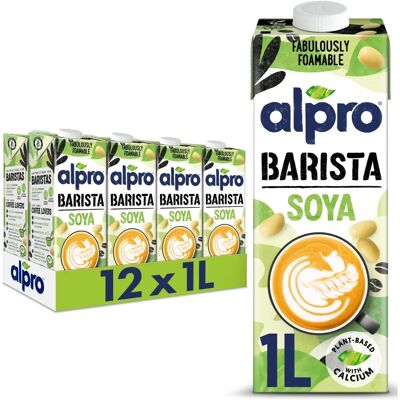 Alpro Soya Milk - Plant-based Milk - 12x1ltr Alpro Soya Milk - Plant-based Milk - 12x1ltr
