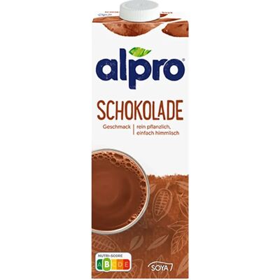 Bebida de soja con chocolate Alpro - Bebida vegetal con calcio y vitaminas Bebida de soja con chocolate Alpro - Bebida vegetal con calcio y vitaminas