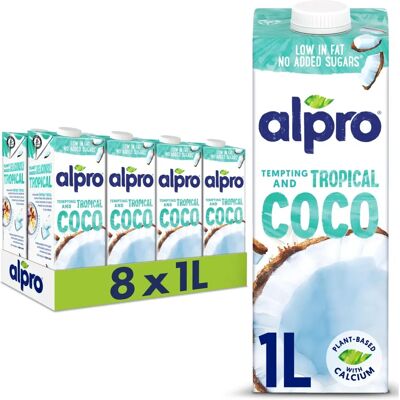 Alpro Bevanda al Cocco e Riso 8L - Alternativa Vegetale Alpro Bevanda al Cocco e Riso 8L - Alternativa Vegetale