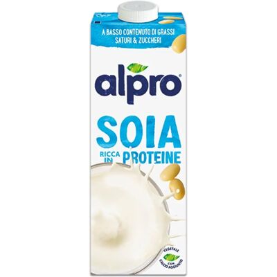 Bebida de soja vegetal Alpro - Pack 6x1L - Vegano y Sin gluten Bebida de soja vegetal Alpro - Pack 6x1L - Vegano y Sin gluten