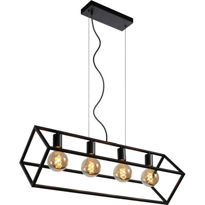 Lucide Fabian 4-Light Black Pendant - Pendant Light Lucide Fabian 4-Light Black Pendant - Pendant Light