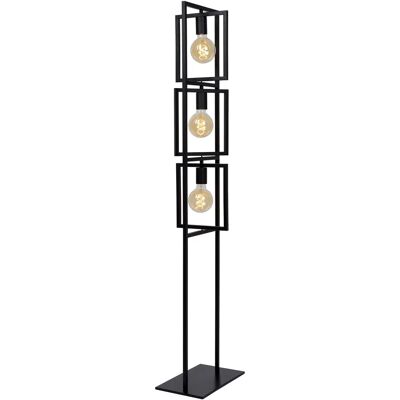 Lucide Luuk Stehlampe - Verstellbar 3xQuadrat Schwarz Lucide Luuk Stehlampe - Verstellbar 3xQuadrat Schwarz