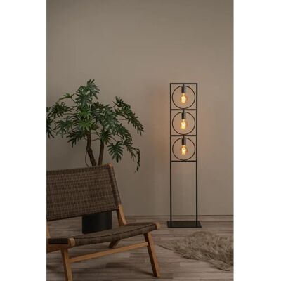 Lucide Schwarze Suus 3-Licht Stehlampe - E27 - Modern Lucide Schwarze Suus 3-Licht Stehlampe - E27 - Modern