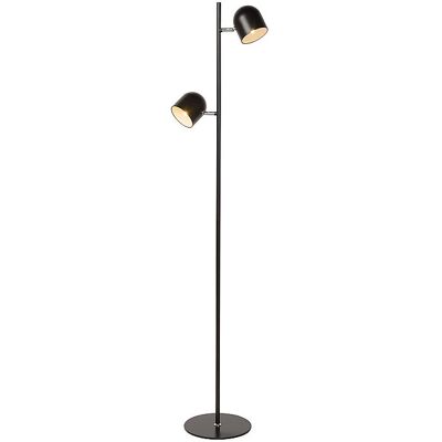 Lampa stojąca LED Skanska od Lucide - Regulowane podwójne światła - Czarny Lampa stojąca LED Skanska od Lucide - Regulowane podwójne światła - Czarny