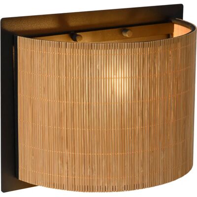 Lucide Magius Scandinavian Wall Light - Light Wood - Dimmable - 40W Lucide Magius Scandinavian Wall Light - Light Wood - Dimmable - 40W