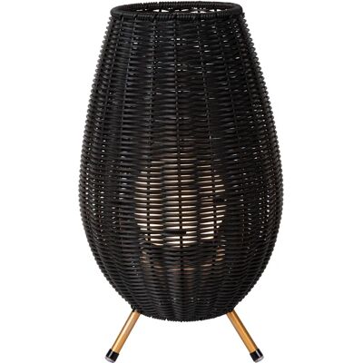 Lampe de table extérieure rechargeable Lucide Colin - IP44 - Noir - Publicité Lampe de table extérieure rechargeable Lucide Colin - IP44 - Noir - Publicité
