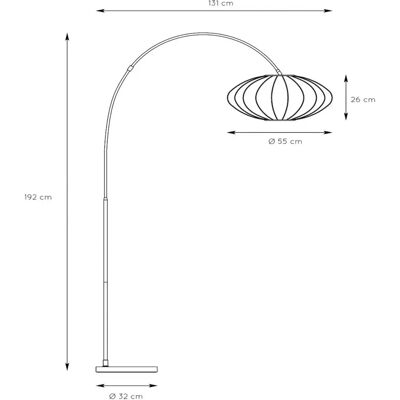 Lucide CORINA Arc Stehlampe - Schwarz & Gold Lucide CORINA Arc Stehlampe - Schwarz & Gold