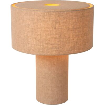 Lucide Leeroy Einzelne Mittlere Tischlampe - Taupe - Tischlampe Lucide Leeroy Einzelne Mittlere Tischlampe - Taupe - Tischlampe