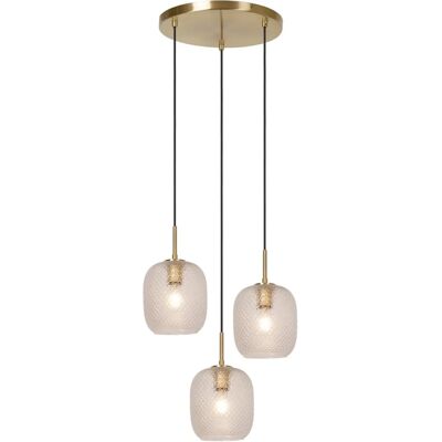 Lucide Alicent Pendelleuchte - Ø35cm - 3xE27 - Matt Goud Lucide Alicent Pendelleuchte - Ø35cm - 3xE27 - Matt Goud