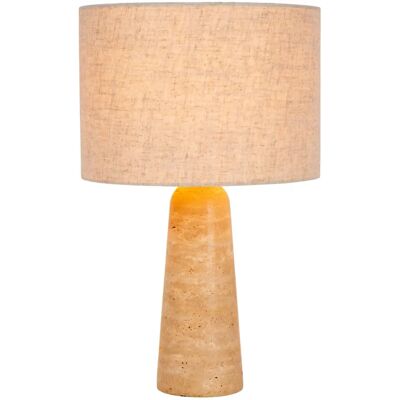 Lucide Nimue Tischlampe - Taupe - Ø30cm - Klassisches Design Lucide Nimue Tischlampe - Taupe - Ø30cm - Klassisches Design