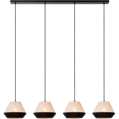 Lucide Kala 4 Light Bar Pendant - Taupe - Ceiling Light Lucide Kala 4 Light Bar Pendant - Taupe - Ceiling Light