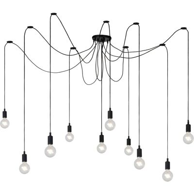 Lucide Fix Moderne Pendelleuchte - 10xE27 - Schwarz - Deckenleuchte Lucide Fix Moderne Pendelleuchte - 10xE27 - Schwarz - Deckenleuchte