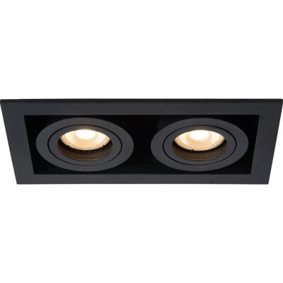Lucide Chimney Lámpara empotrada cuadrada ajustable doble - Empotrado de techo Lucide Chimney Lámpara empotrada cuadrada ajustable doble - Empotrado de techo