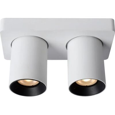 Lucide Nigel Stropní Světlo - LED Dimmable - Bílá - 2x5W - 2200K/3000K - Typ Produktu Lucide Nigel Stropní Světlo - LED Dimmable - Bílá - 2x5W - 2200K/3000K - Typ Produktu