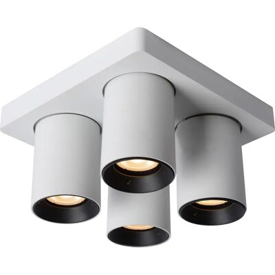 Lucide Nigel Ceiling Spotlight - White - Ceiling Spotlight - LED - 4x5W - Dimmable Lucide Nigel Ceiling Spotlight - White - Ceiling Spotlight - LED - 4x5W - Dimmable