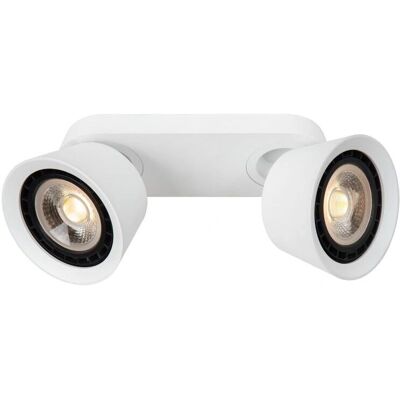 Lucide Trigono Weiße Deckenleuchte 2xES111 - Modern, Verstellbar, Kompakt - Deckenlampe Lucide Trigono Weiße Deckenleuchte 2xES111 - Modern, Verstellbar, Kompakt - Deckenlampe