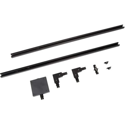 Système d’éclairage de rail noir de 2m - Kit de démarrage Système d’éclairage de rail noir de 2m - Kit de démarrage