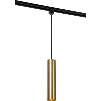 Lucide Floris Schienensystem - Höhenverstellbar - Matt Gold - Pendelleuchte Lucide Floris Schienensystem - Höhenverstellbar - Matt Gold - Pendelleuchte