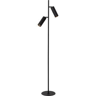 Lampadaire noir 2 lumières Lucide - Clubs - Design moderne - Publicité Lampadaire noir 2 lumières Lucide - Clubs - Design moderne - Publicité