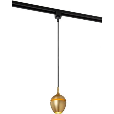 Lucide Preston 1-Kreis-Schienenpendel - Matt Gold - Schienensystem Lucide Preston 1-Kreis-Schienenpendel - Matt Gold - Schienensystem
