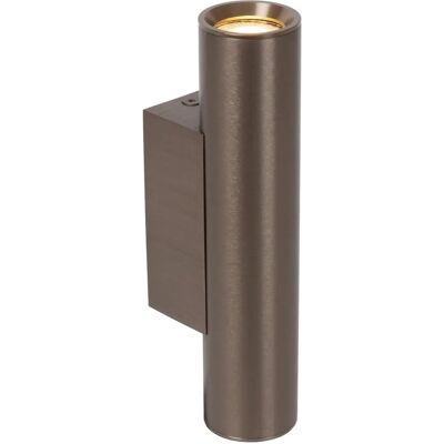 Lucide Dupla Up & Down Wandlicht - Ruwbruin - Wandlamp Lucide Dupla Up & Down Wandlicht - Ruwbruin - Wandlamp