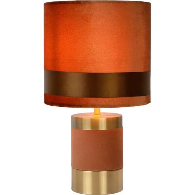 Retro lampa stołowa Lucide 10500/81/43 - Ø18cm - E14 - Brązowa Retro lampa stołowa Lucide 10500/81/43 - Ø18cm - E14 - Brązowa